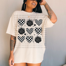 Load image into Gallery viewer, CHECKERED HEART ROSES