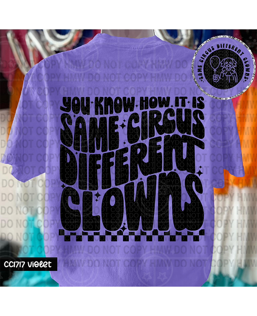 You know how it is Same circus