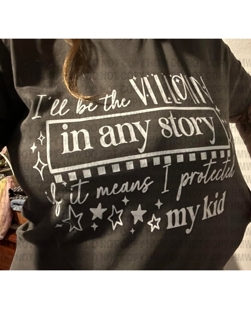 I’ll be the villain WHITE INK
