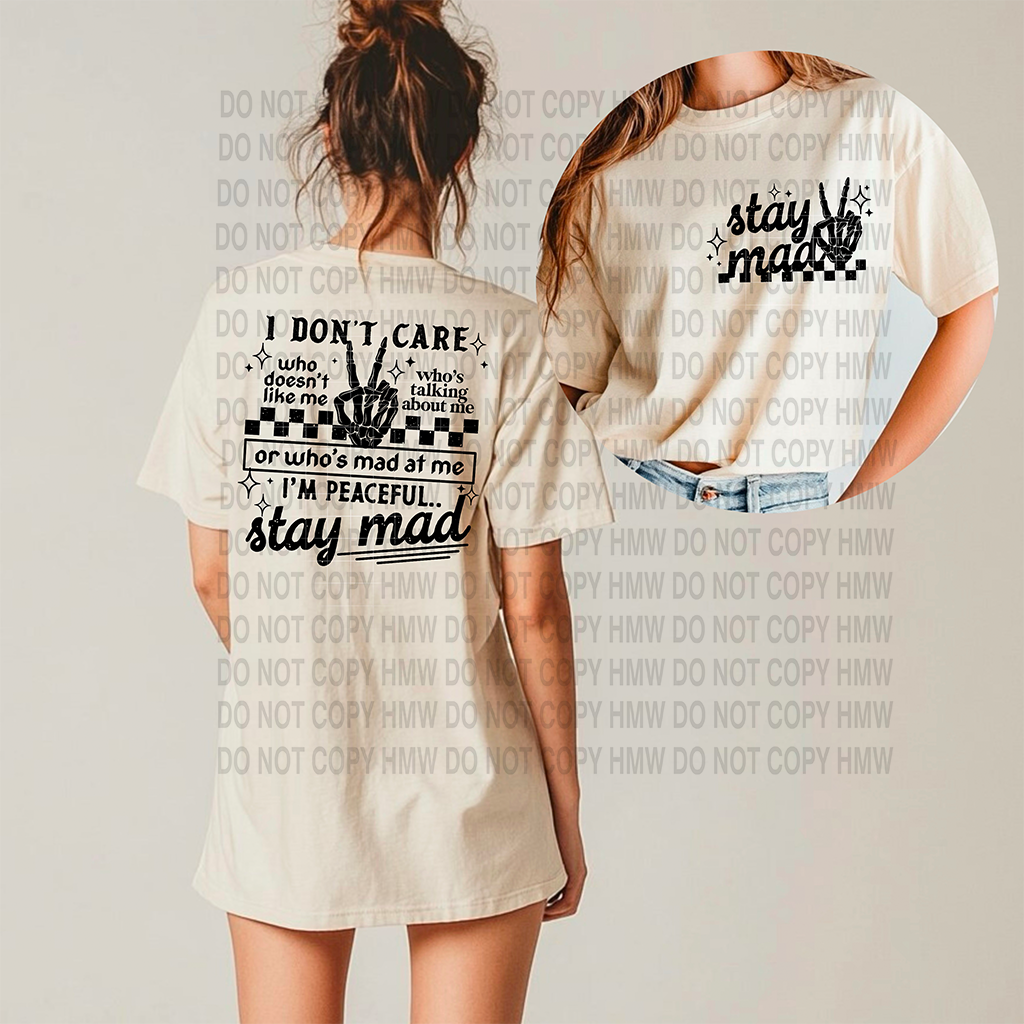 STAY MAD BLACK INK