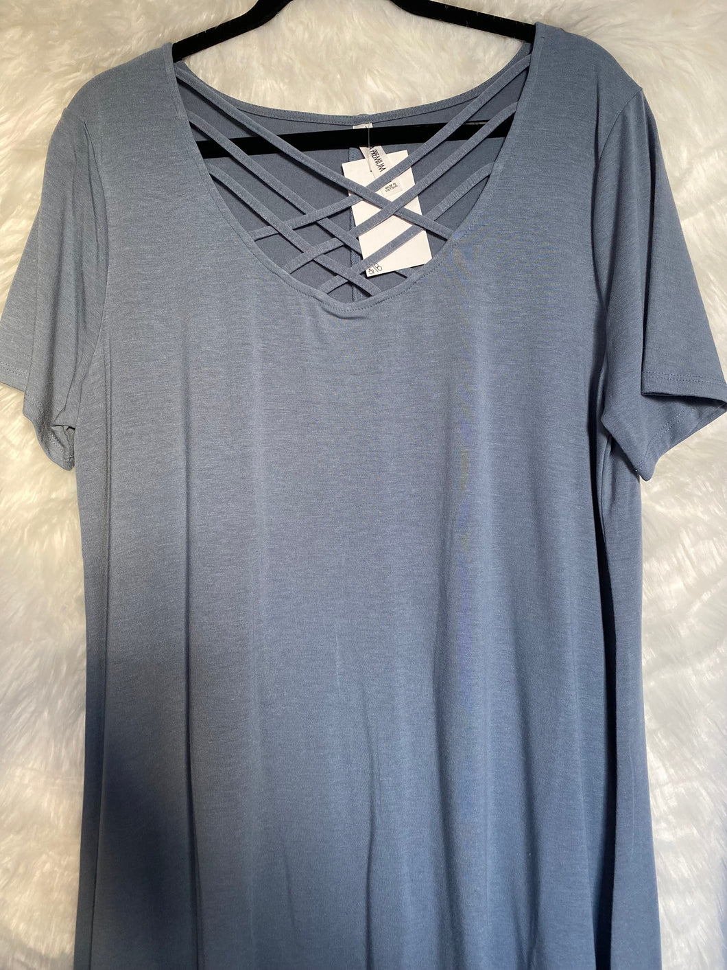 Crisscross Top Light Blue *