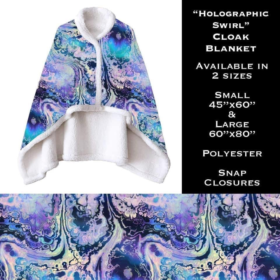 Cloak blanket- Holographic Swirl- Small *