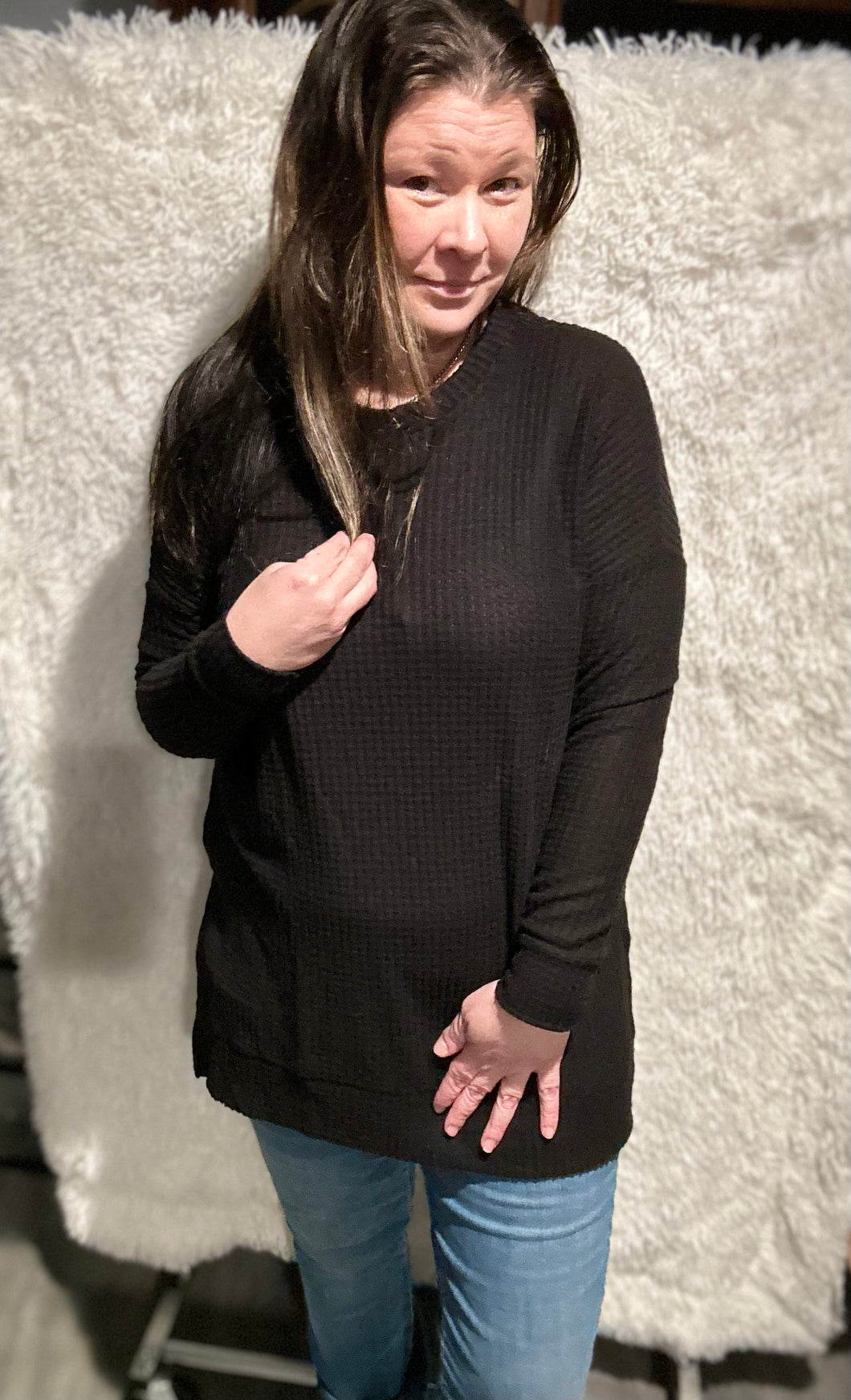 Waffle Top Long Sleeve