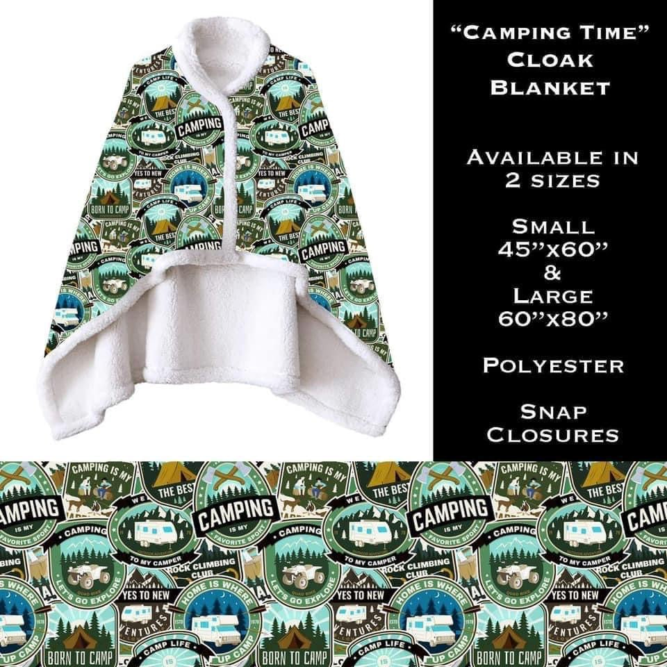 Cloak blanket- Camping Time- Small *