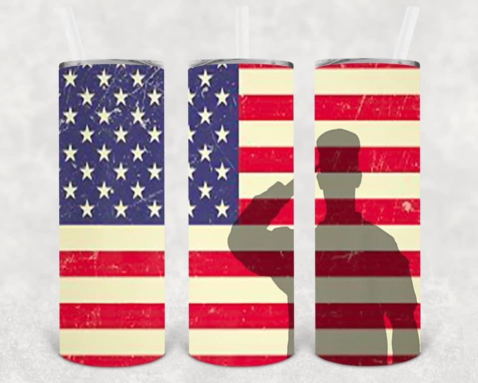 Solider Silhouette Tumbler*