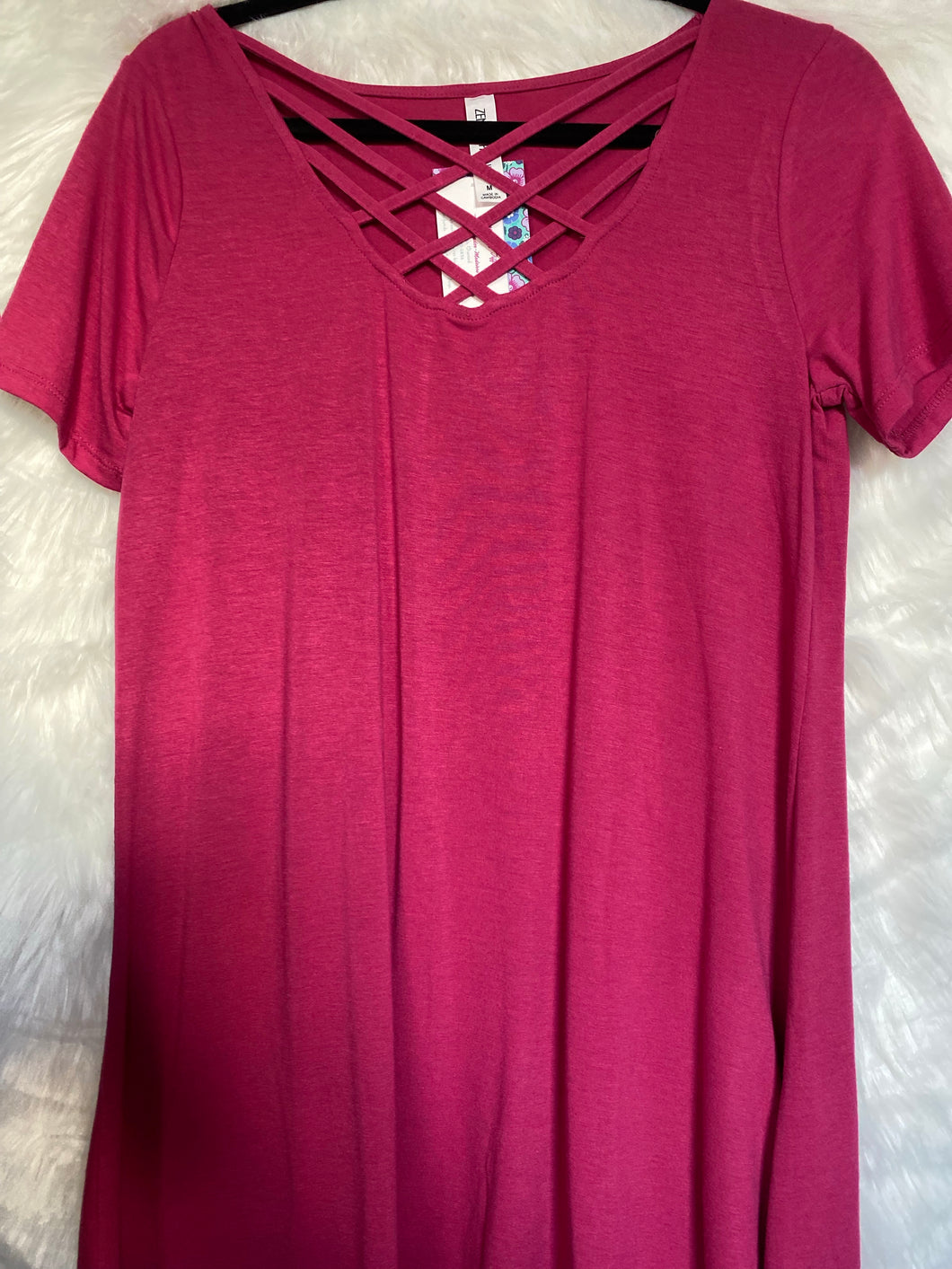 Crisscross Top Pink *